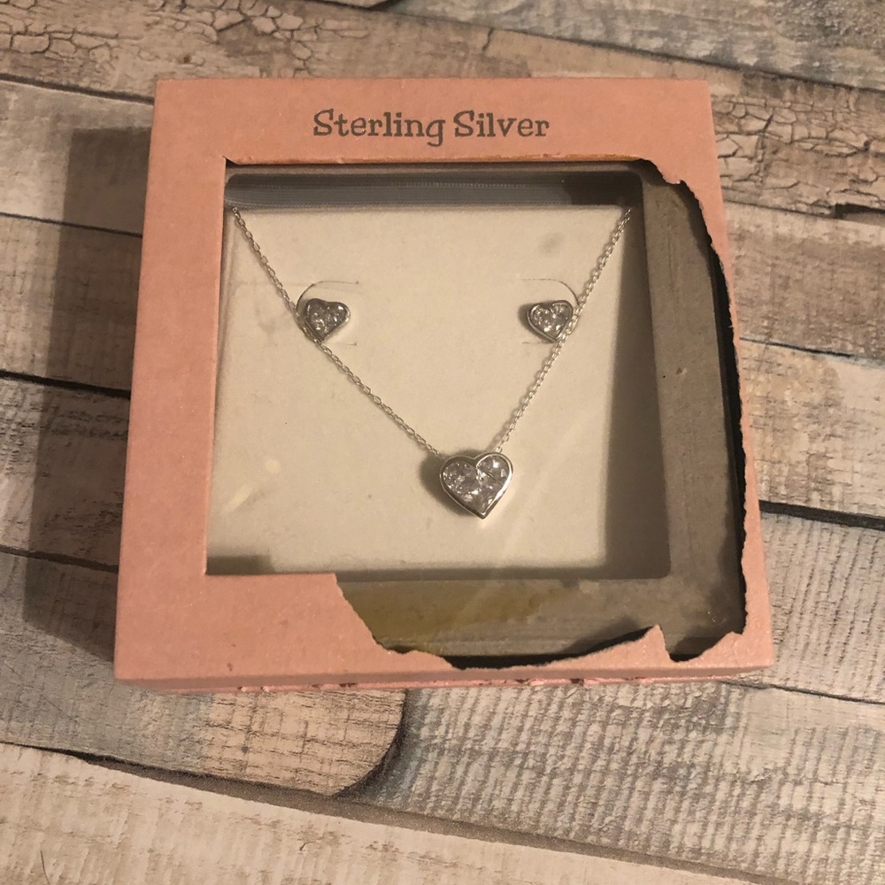 ๐HP๐ Sterling silver heart set - Picture 3 of 3